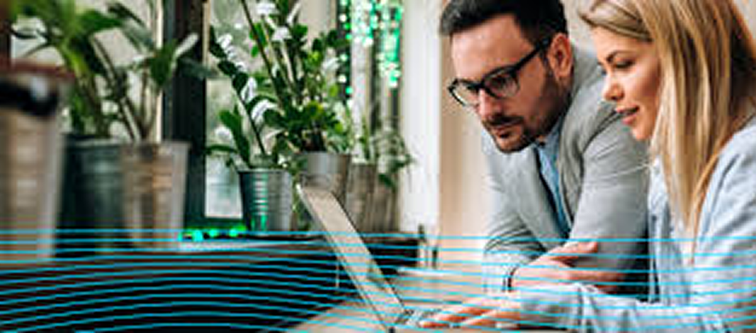 Data analytics team working